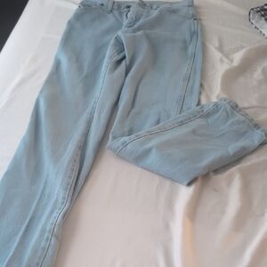 Wrangler Cowboy Cut Straight Leg Slim Fit Light Blue 100% Cotton Jeans